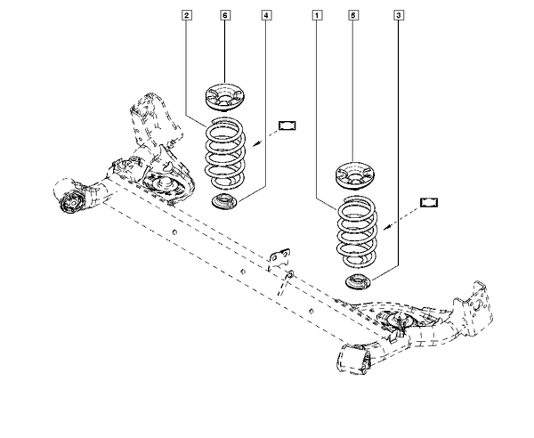 Felfüggesztés Rugó Hátul Új eredeti Dacia Logan Sandero 2 550202497R