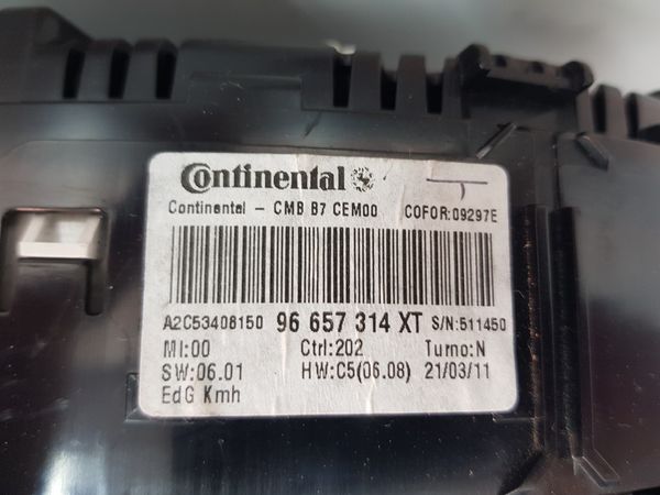 Számláló Fordulatszámmérő  Citroen C4 96657314XT A2C53408150