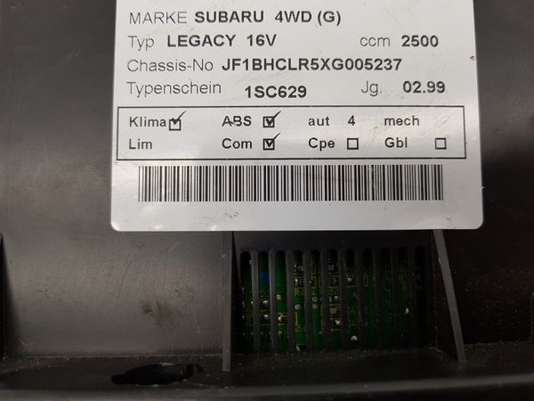 Szellőztető Panel Subaru Legacy 3 72311AE080 2N43034700