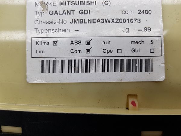 Szellőztető Panel Mitsubishi Galant MR360372 CAA502A040A 6156