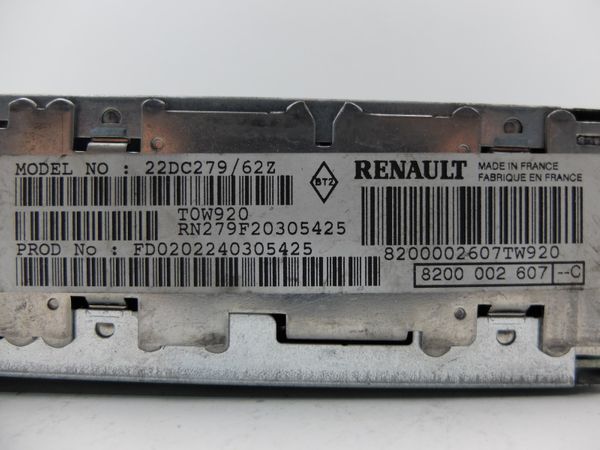 Cd Rádió Renault Laguna 2 8200002607 C 22DC279/62Z 3034