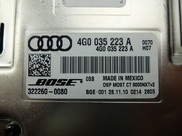 Audio Erősítő  Audi 4G0035223A 322260-0080 BOSE