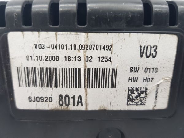 Számláló Fordulatszámmérő Seat Ibiza 6J0920801A 18825
