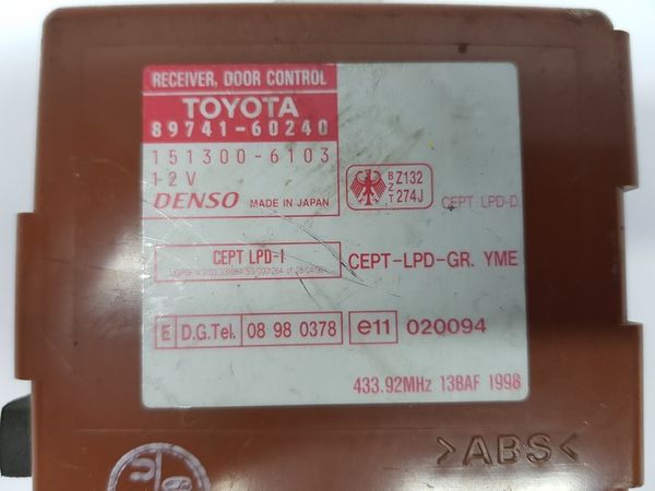 Vezérlő  Toyota 89741-60240 151300-6103 Denso 