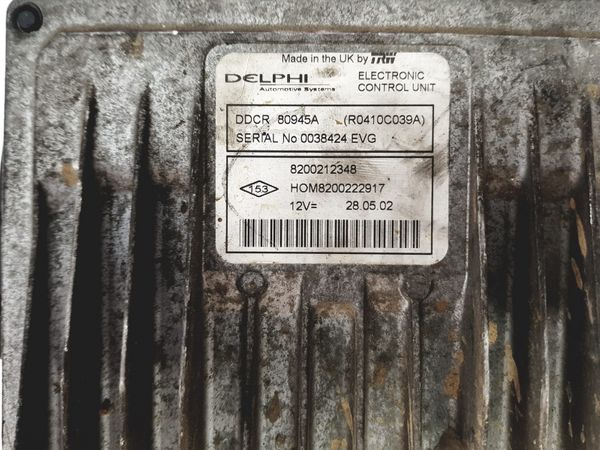 Motorvezérlő Egység Renault 8200212348 8200222917 R0410C039A Delphi 24537