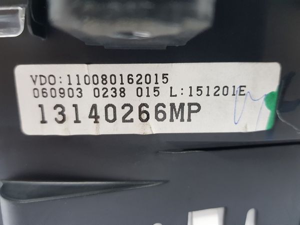 Számláló Opel Meriva A 13140266MP 110080162015 VDO