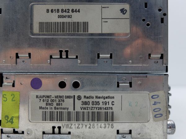 Cd Rádió  Navi Volkswagen 3B0035191C 7612001376 Blaupunkt