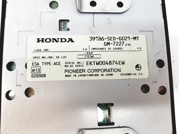 Audio Erősítő 39186-SED-G021-M1 GM-7227  Honda