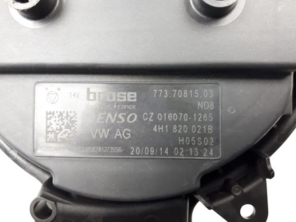Ventilátor Légbefúvó Audi 4H1820021B Uszkodzone śmigło wirnik 1015