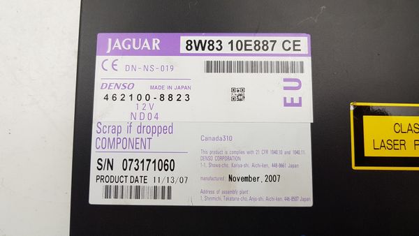 Navigáció DVD Jaguar XF 462100-8823 8W8310E887CE