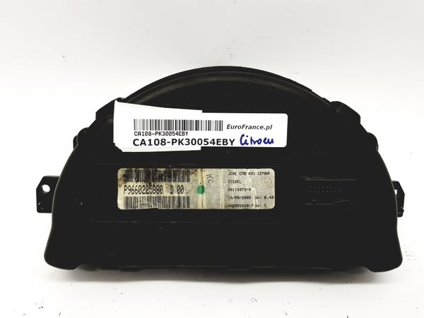 Számláló Fordulatszámmérő Citroen C2 C3 9660225880 D 00 30054