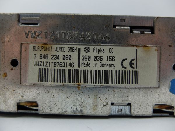 Kazettás Rádió  VW 3B0035156 7646234060 Alpha Blaupunkt