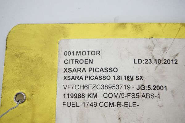 Benzinmotor 1,8 16v 6FZ 10LT05 Citroen Xsara Picasso Peugeot 120 000 km