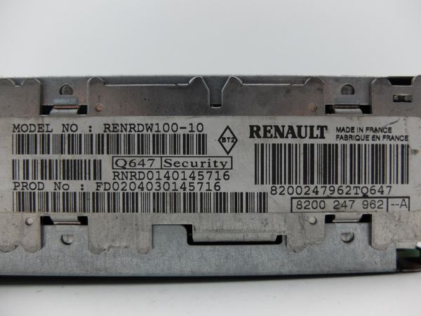 Cd Rádió Renault Laguna 2 8200247962 --A RENRDW100-10 9319