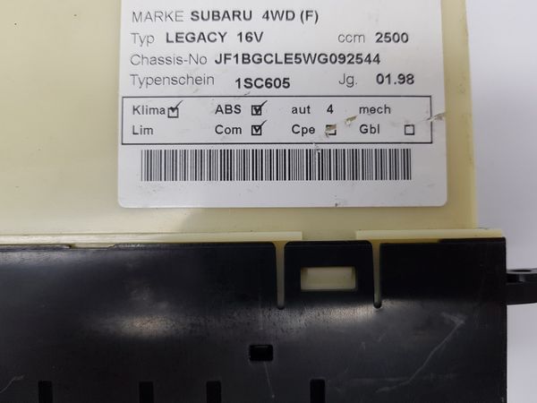Szellőztető Panel Subaru Legacy 2 72320AC072 72311AC200