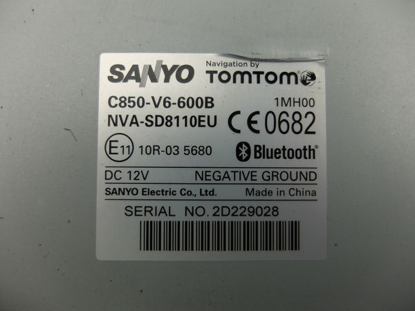 Navigáció  Mazda 3 C850-V6-600B NVA-SD8110EU TomTom
