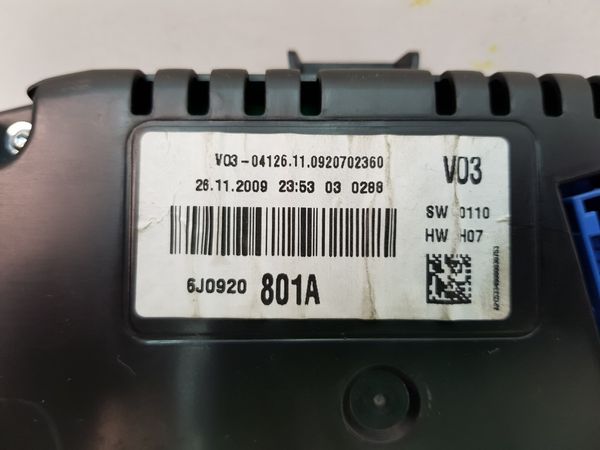 Számláló Fordulatszámmérő  Seat Ibiza 6J0920801A 6086