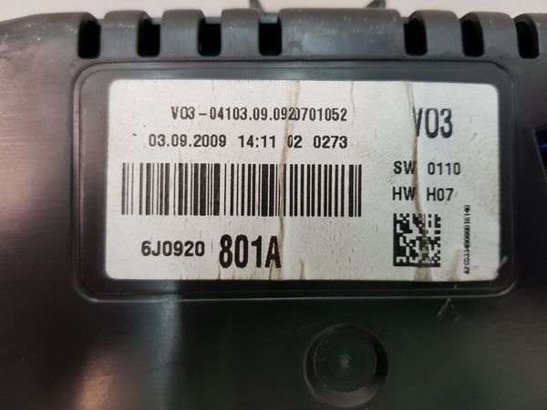 Számláló Fordulatszámmérő  Seat Ibiza 6J0920801A 6090