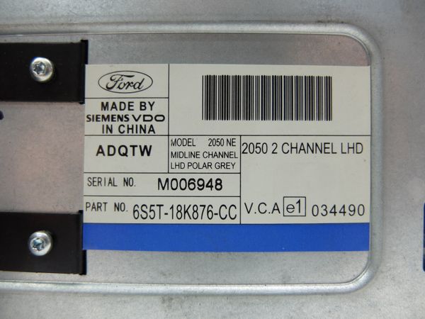 Kazettás Rádió  Ford KA 6S5T-18K876-CC 2050 NE