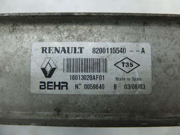 Hüttö Levegö Intercooler   Renault 8200115540 16013020AF01 Behr 10907