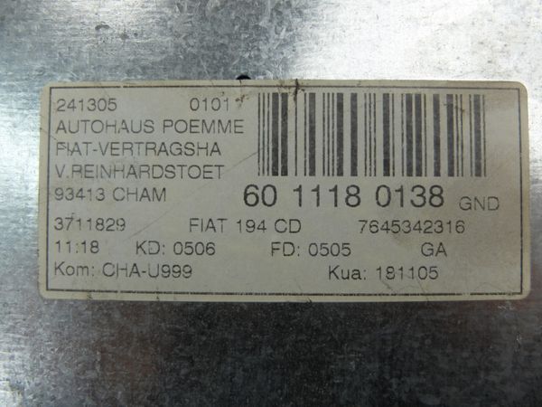 Cd Rádió  Fiat Croma 7645342316 194 CD Blaupunkt