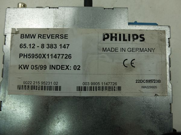 Kazettás Rádió  BMW 3 6512 8383147 22DC595/23B Reverse Philips