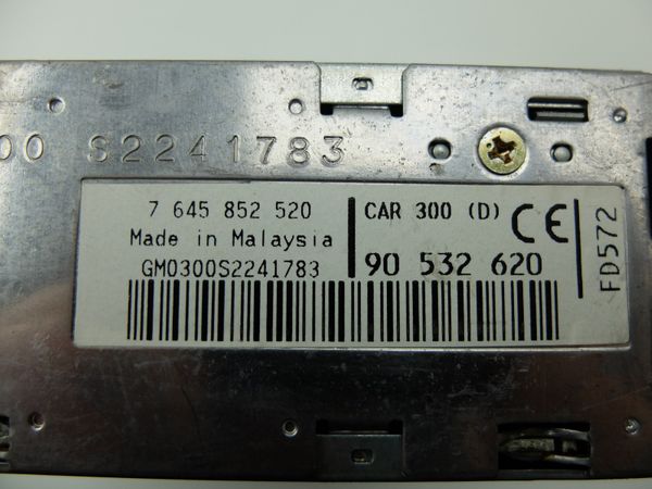 Kazettás Rádió   Opel 90532620 CAR 300 2F2 Blaupunkt 1090